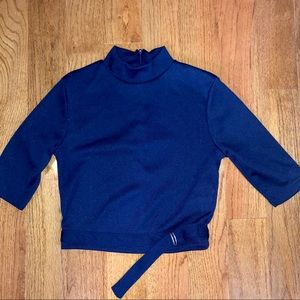 Mock Neck Crop Top